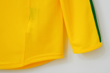 Retro Brazil Home long 1:1 Quality Soccer Jersey  2002