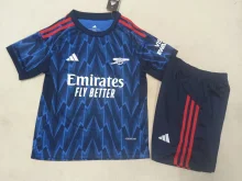Arsenal  away Fans Kids 1:1 Quality Soccer Jersey    25-26