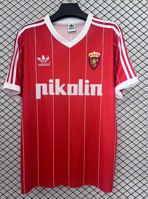 Retro Real Zaragoza Away Fans  1:1 Quality Soccer Jersey 1984