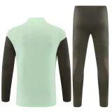 Real Madrid  Player Training  Tracksuit Green (Kids And Man )  1:1  25-26