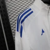 Real Madrid Windbreaker  White 1:1 Quality Soccer Jersey  25-26