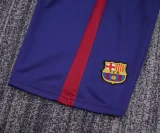 Retro Barcelona Long Home kids  1:1 Quality Soccer Jersey  2014-2015