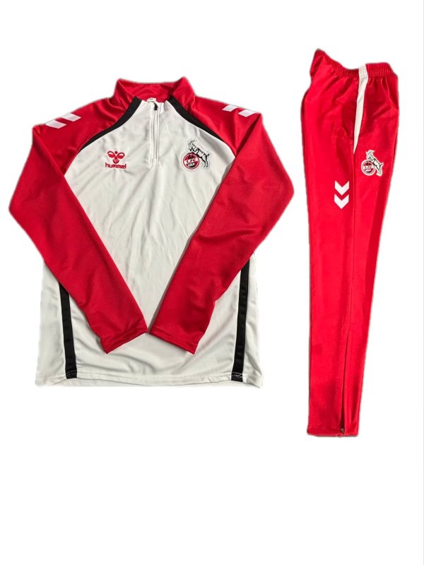 FC Koln Training Tracksuit White 1:1 Quality Soccer Jersey  25-26