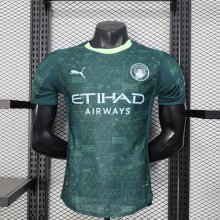 Manchester City fourth Away  Player  1:1 Quality Soccer Jersey   25-26