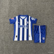 Deportivo Alaves Home  Kids Fans  1:1 Quality Soccer Jersey  25-26