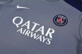 PSG Paris Training  Fans kits Grey 1:1 Quality Soccer Jersey 25-26 (Kids And Man )