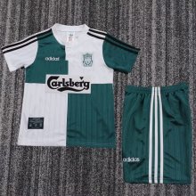 Retro Liverpool  Away Kids   1:1 Quality Soccer Jersey 1995-1996
