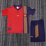 Retro Spain Home Kids 1:1 Quality Soccer Jersey 1996