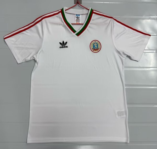 Retro Bulgaria Home  White 1:1 Quality Soccer Jersey  1986