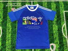 Adidas Clover T-shirt  Blue Fans 1:1 Quality Soccer Jersey  25-26
