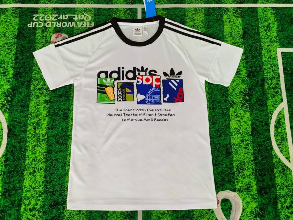 Adidas Clover T-shirt  White Fans 1:1 Quality Soccer Jersey  25-26