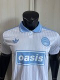 AD oasis Adidas Clover #25  T-shirt White Player 1:1 Quality Soccer Jersey  25-26