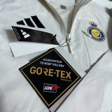 Nassr Windbreaker  Interchange Jacket Black  White 1:1 Quality Soccer Jersey  25-26