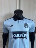 AD oasis  Adidas Clover #25  T-shirt Blue Player 1:1 Quality Soccer Jersey  25-26