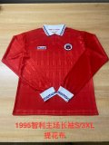 Retro Chile Home  Long Fans 1:1 Quality Soccer Jersey  1995