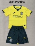 Hibernian Away Fans  (Kids and Man)  1:1 Quality Soccer Jersey  25-26