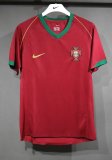 Retro Portugal Home  Player 1:1 Quality Soccer Jersey   2006