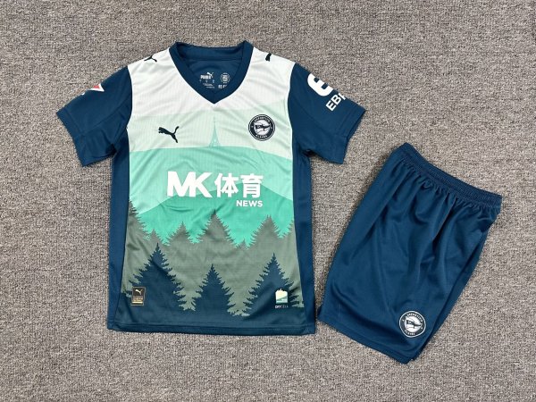 Deportivo Alaves Third Away Kids Fans  1:1 Quality Soccer Jersey  25-26