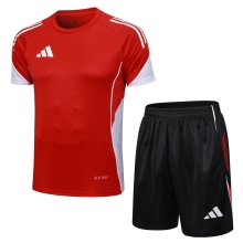 Adidas Clover Sets  Red 1:1 Quality Soccer Jersey  25-26