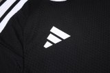 Adidas Clover Sets  Black 1:1 Quality Soccer Jersey  25-26