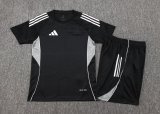 Adidas Clover Sets  Black 1:1 Quality Soccer Jersey  25-26