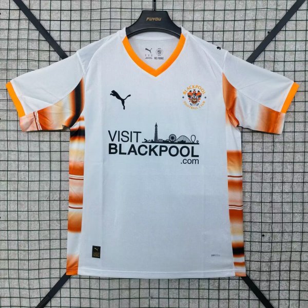 Blackpool Away Fans   1:1 Quality Soccer Jersey   24-25