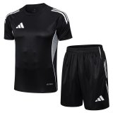Adidas Clover Sets  Black 1:1 Quality Soccer Jersey  25-26