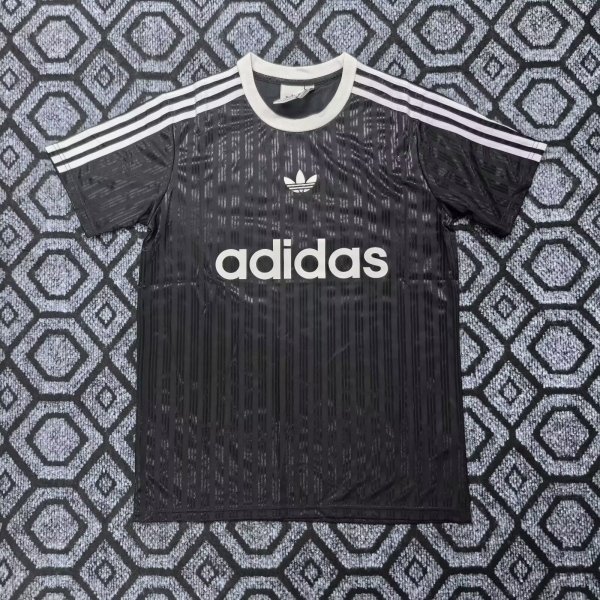 Adidas Clover T-shirt  Black 1:1 Quality Soccer Jersey  25-26