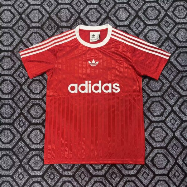 Adidas Clover T-shirt  Red 1:1 Quality Soccer Jersey  25-26
