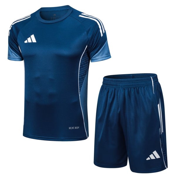Adidas Clover Sets  Blue 1:1 Quality Soccer Jersey  25-26
