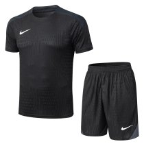 Nike Sets  Black 1:1 Quality Soccer Jersey  25-26
