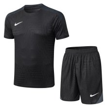 Nike Sets  Black 1:1 Quality Soccer Jersey  25-26