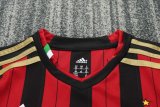 Retro AC Milan Home Kids Long 1:1 Quality Soccer Jersey 2013-2014