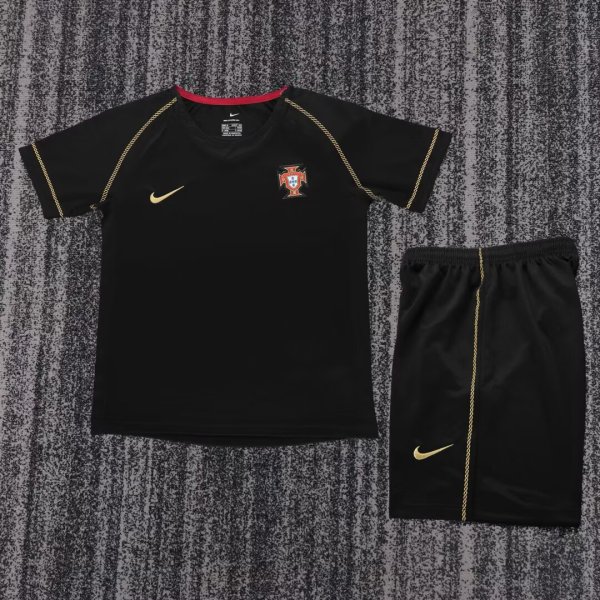 Retro Portugal AWAY Kids  1:1 Quality Soccer Jersey 2006