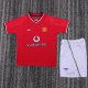 Retro Manchester United Home Kids   1:1 Quality Soccer Jersey  2000-2002
