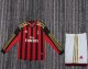 Retro AC Milan Home Kids Long 1:1 Quality Soccer Jersey 2013-2014