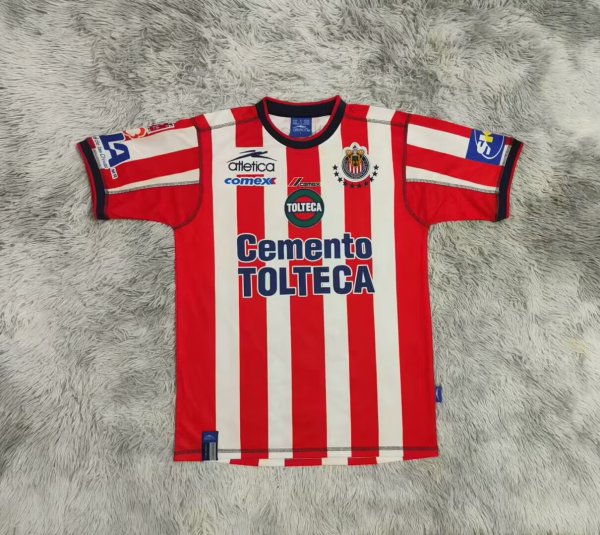 Retro Chivas Home Fans  1:1 Quality Soccer Jersey  2002-2003