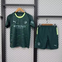 Manchester City Third Away With Pants Sets  fans 1:1 Quality Soccer Jersey   25-26