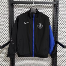 Chelsea  Windbreaker  Black 1:1 Quality Soccer Jersey  25-26
