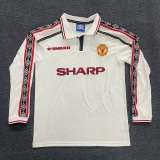 Retro  Manchester united Third  Away  long sleeve 1998-1999