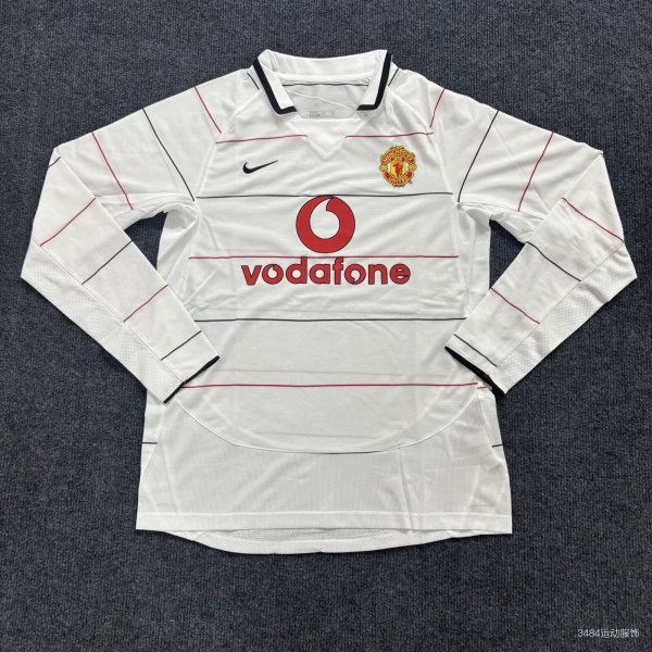 Retro Manchester United Long Away 1:1 Quality Soccer Jersey  2003-2005