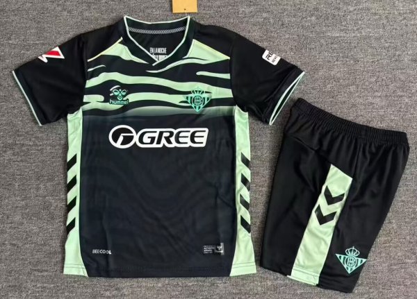 Real Betis Third Away Fans Kids  1:1 Quality Soccer Jersey  25-26