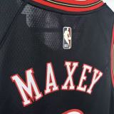 New York Knicks Black #0 MAXEY NBA Jerseys  25-26