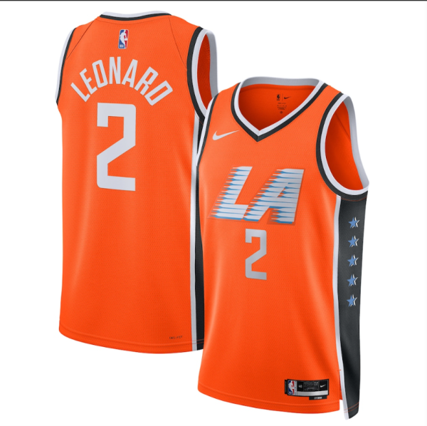 Los Angeles Clippers City Edition Orange  #2 LEONARD NBA Jerseys  2026