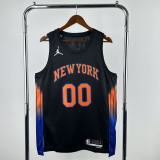 New York Knicks Black #00 CLARKSON NBA Jerseys  25-26