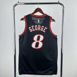 New York Knicks Black #8 GEORGE  NBA Jerseys  25-26