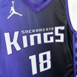 Sacramento Kings JORDAN Purple #18 WESTBROOK 1:1 Quality NBA  Season Jerseys 2024