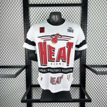Retro Miami Heat  White  1:1 Quality NBA  Season Jerseys 2026