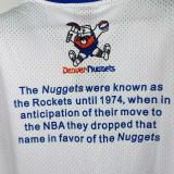 Retro Denver Nuggets White  1:1 Quality NBA  Season Jerseys 2026