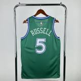 Dallas Mavericks  Retro Green  #5 RUSSELL   1:1 Quality NBA  Season Jerseys   2026